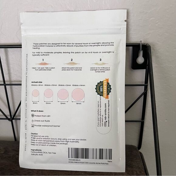 Roselyn Boutique Pimple Patch Blemish Care Hydrocolloid Patches Set of 300 - Picture 2 of 2